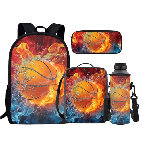 Cool Fire Basketball Printedd