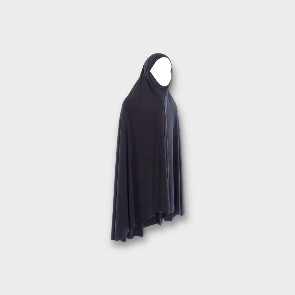 Black Hijab & Niqab Set - Modest Islamic Headscarf and Face Cover for Women - Perfect for Prayer, Daily Wear, and Special Occasions