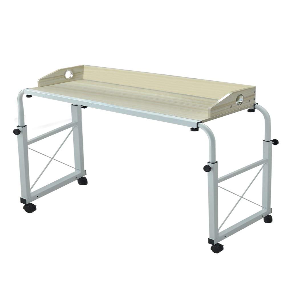 Space-Saving Height Adjustable Multi-Function Computer Desk - Portable Overbed Laptop Cart, Office Workstation & Study Table for Home, Office, and Dorm Use