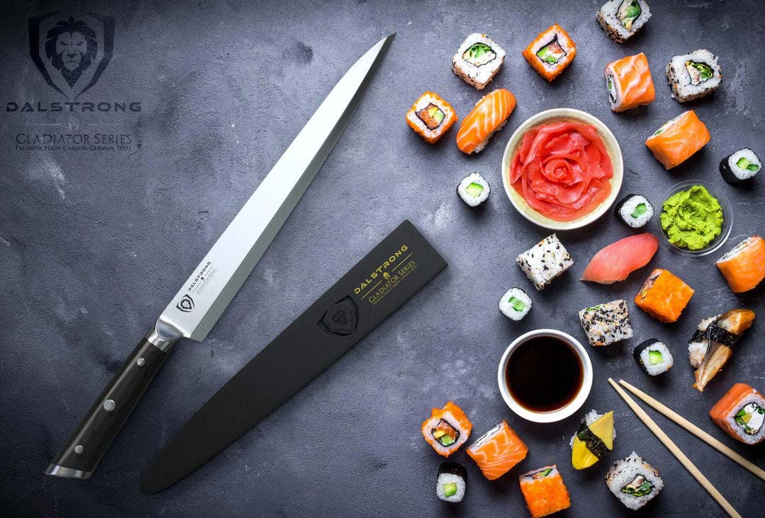 Premium Yanagiba Sushi Knife 10.5 Inch - Gladiator Series Japanese Chef Knife - NSF Certified Professional Kitchen Knife by Dalstrong - Perfect for Sushi Making, Fish Filleting & Asian Cuisine