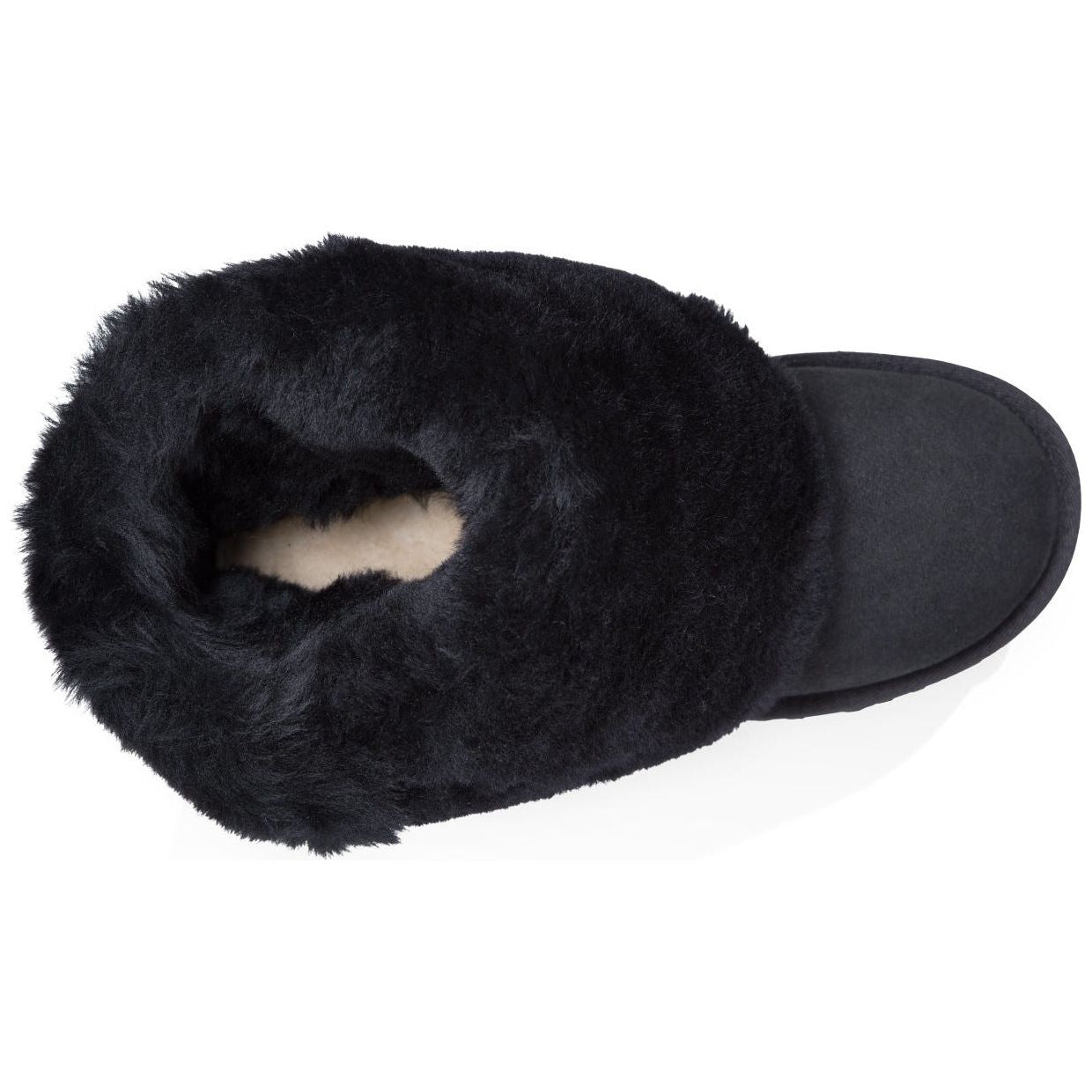UGG Women's Bailey Button Triplet II Boots - Genuine Sheepskin Winter Boots with Triplet Buttons, Black | Warm & Comfortable for Snow, Cold Weather & Casual Outfits