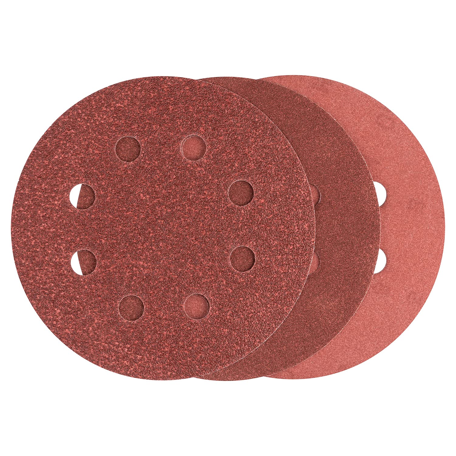 Bosch 2607019496 25 Random Orbit Sanding Sheets, 115mm Diameter, 80-240 Grit, Red – Perfect for Woodworking, Automotive & DIY Projects
