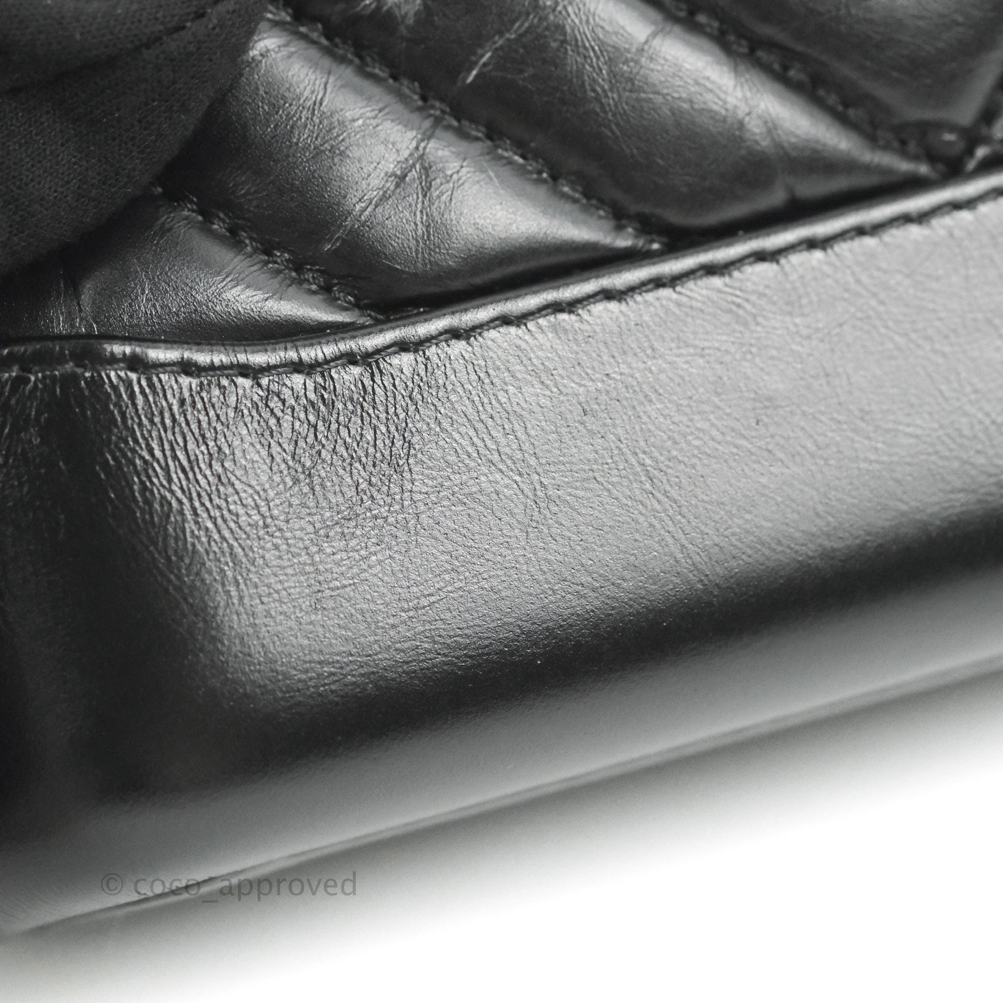 Chanel Small Gabrielle Hobo Bag in Black Calfskin with Chevron Pattern & Mixed Hardware - Perfect for Everyday Use, Work & Special Occasions