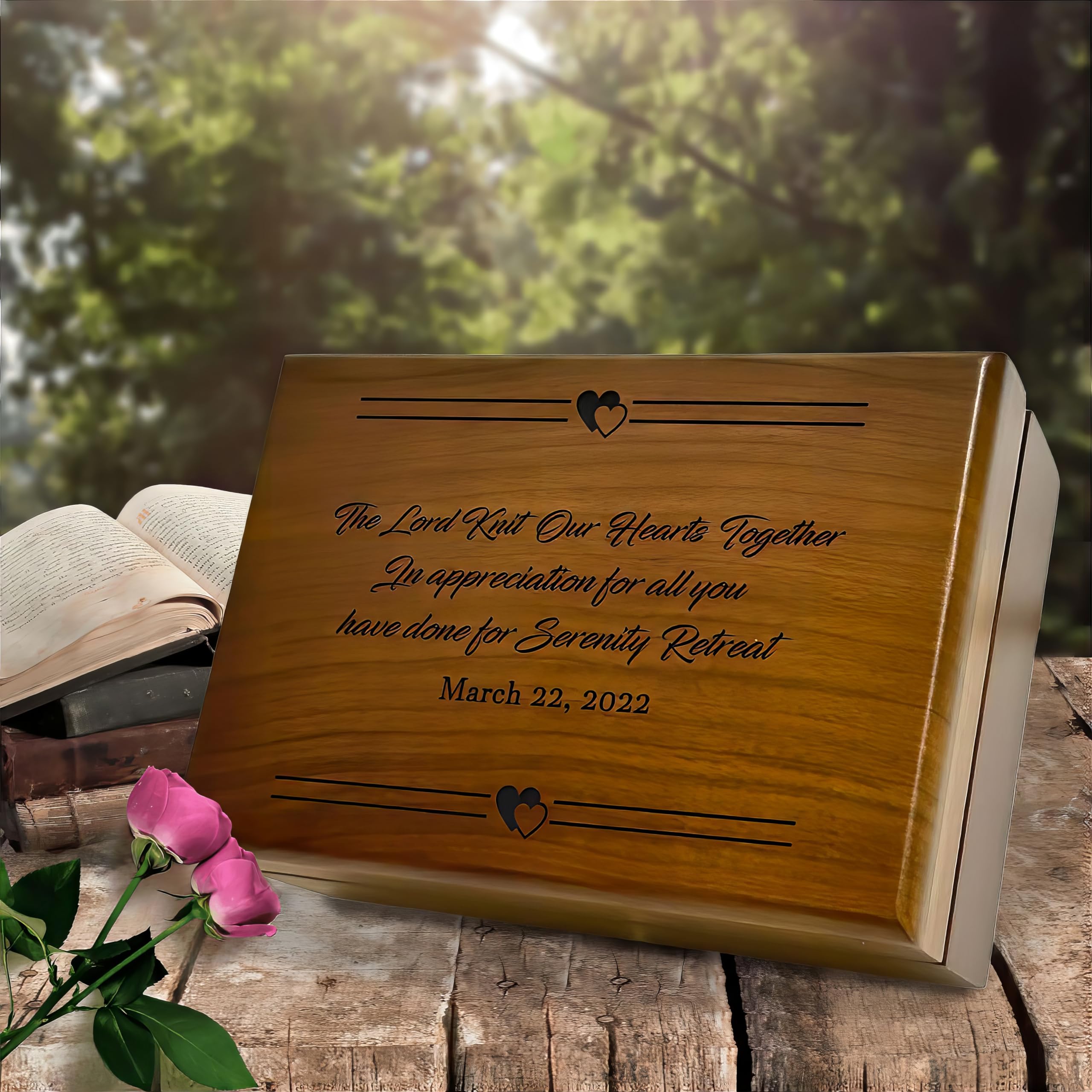 Personalized Religious Scripture Prayer Gift Box - Custom Engraved Wooden Bible Verse Keepsake - Christian Home Decor for Prayer & Meditation - Perfect for Baptism, Wedding & Spiritual Gifts