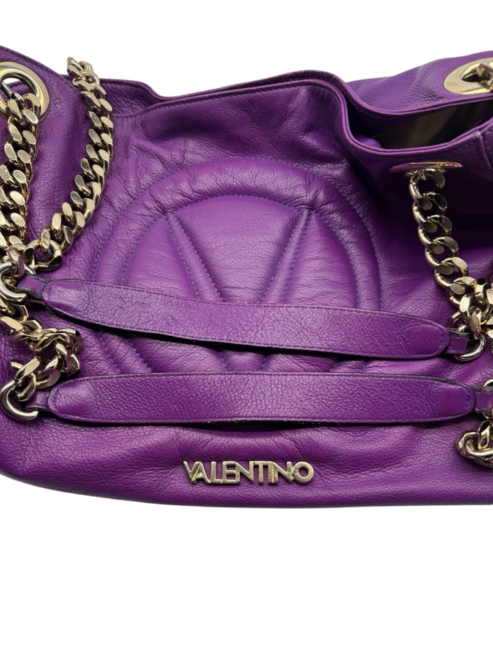 Valentino Mario Leather Tote Bag for Women - Luxury Designer Handbag with Top Handle & Shoulder Strap - Perfect for Work, Travel & Everyday Use
