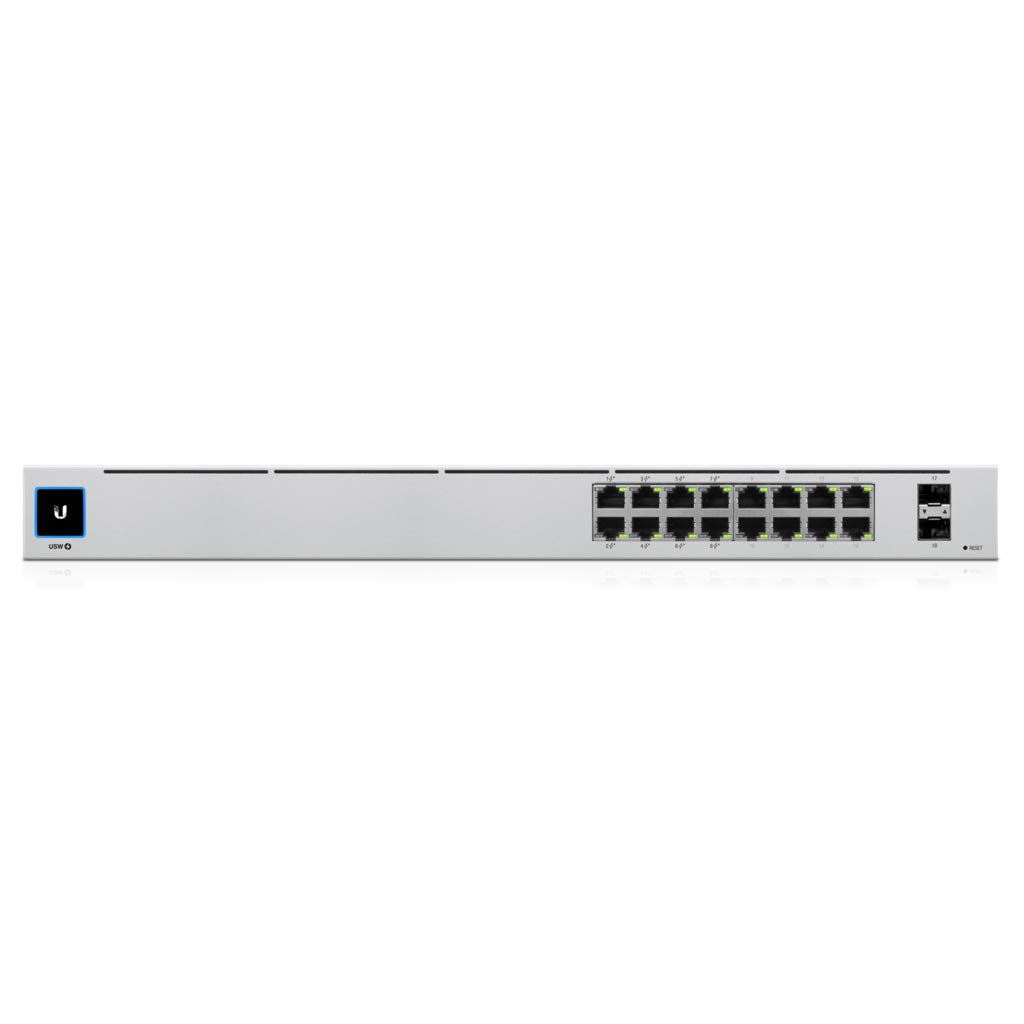 Ubiquiti UniFi 16-Port Gigabit PoE Switch with 150W Power - Network Switch for Home & Office, Perfect for IP Cameras, VoIP Phones & WiFi Access Points