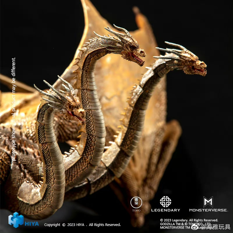 1/18 Scale HIYA 14-inch Godzilla vs King Ghidorah Action Figure - Highly Detailed King of the Monsters Collectible Toy for Display & Movie Scenes Reenactment