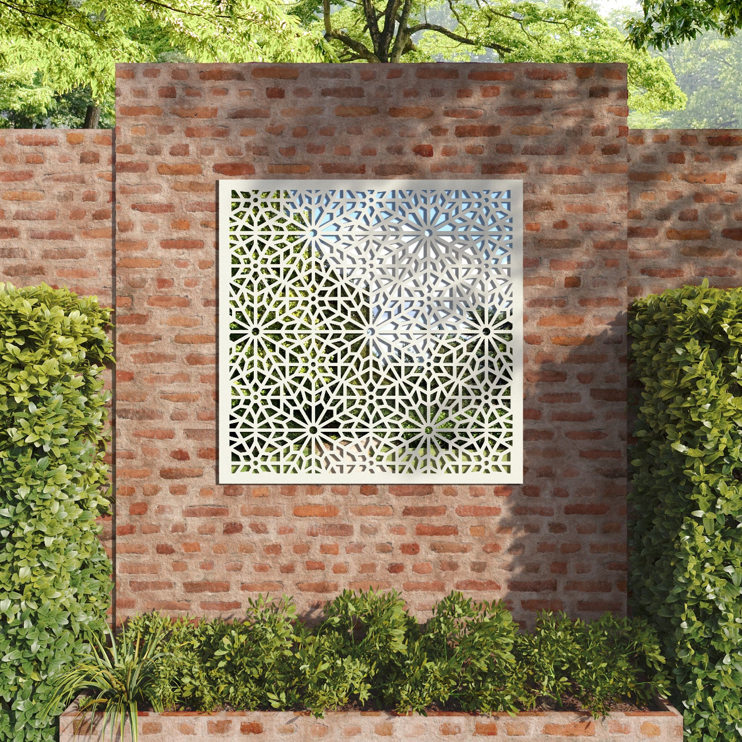 Alnara Outdoor Decorative Mirrored Panel - Shatterproof Wall Decor for Patio, Garden, and Backyard - Enhance Your Outdoor Space with Stylish Reflective Accents