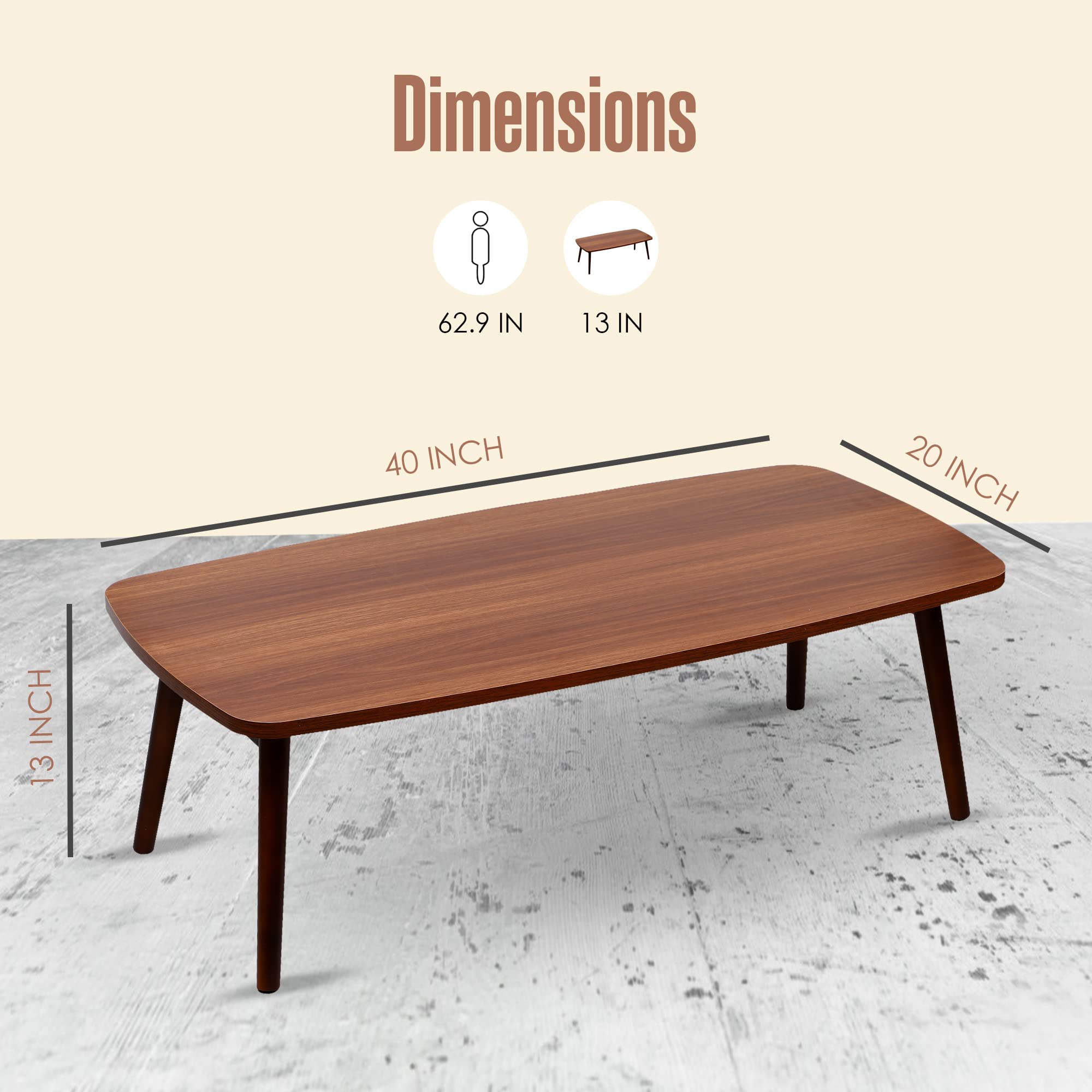 Japanese Folding Floor Table - 40