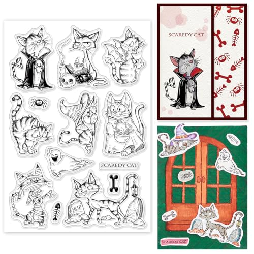 Halloween Cat Clear Stamp
