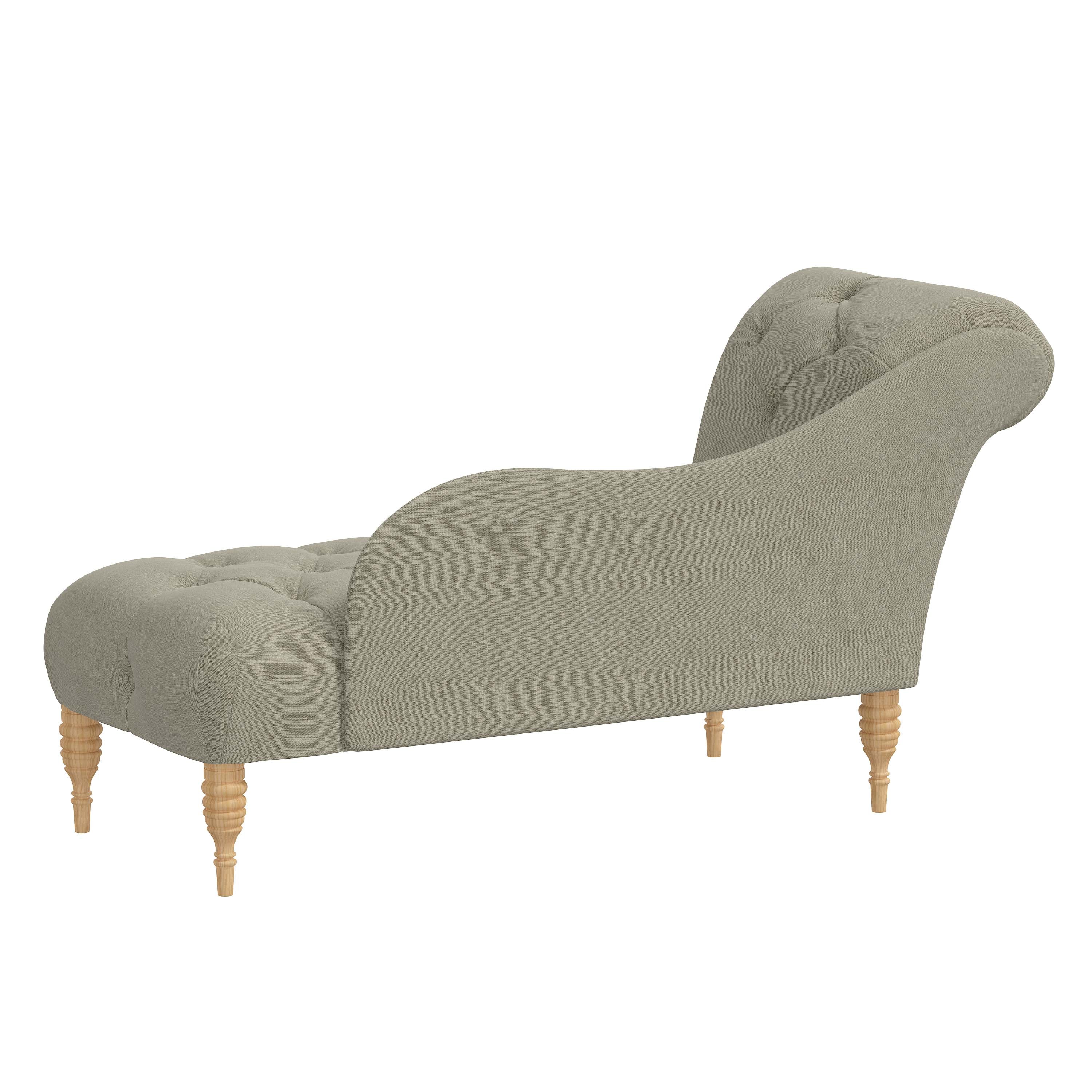 Rowen Chaise Lounge Chair - Modern Accent Furniture for Living Room, Bedroom & Patio - Stylish Upholstered Seating with Wooden Legs - Perfect for Relaxing, Reading & Decorating Your Home