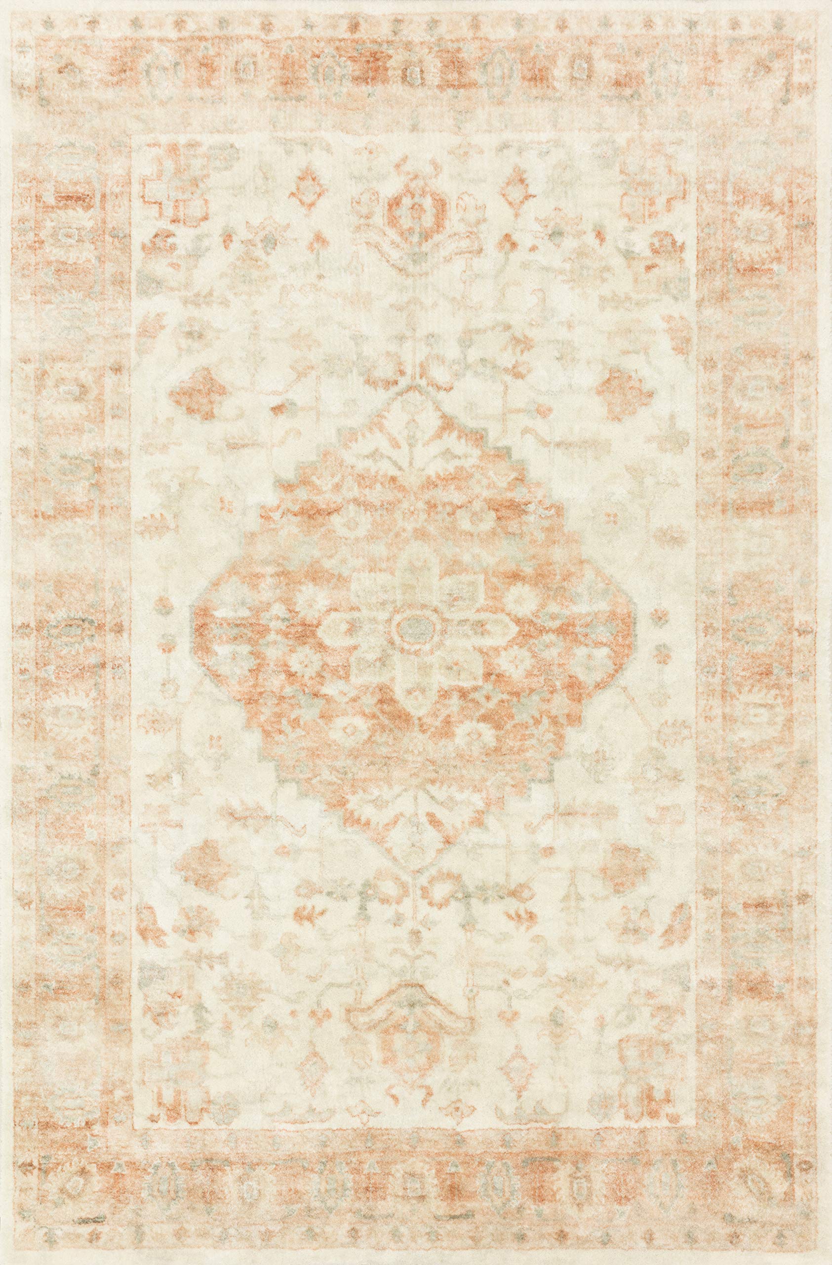 Loloi II Rosette Ivory/Terracotta 2'2