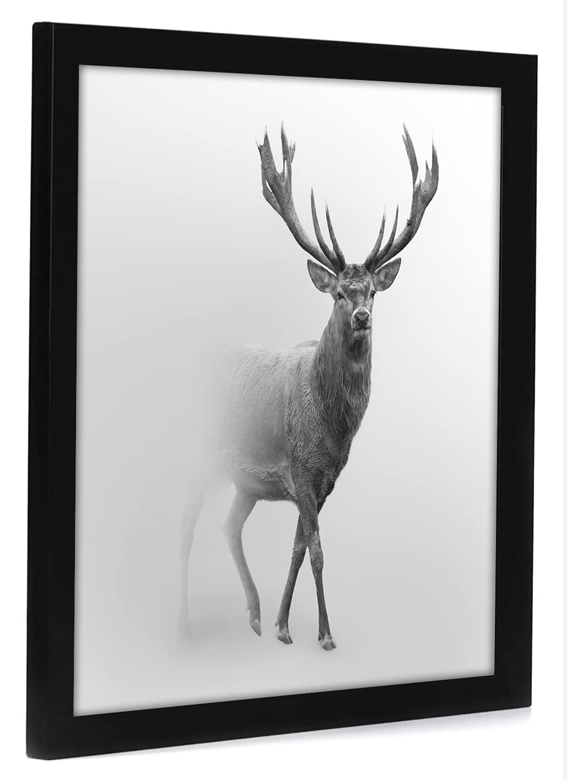 Americanflat 16x16 Black Wood Photo Frame - Wall Display for Home & Office Decor