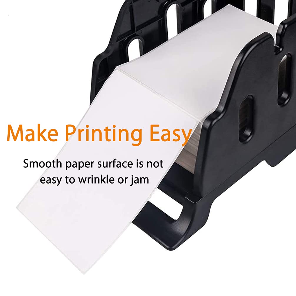 500PCS 4x6 Fanfold Thermal Direct Shipping Labels - Compatible with Thermal Label Printers - Self-Adhesive Sticker Paper for Ecommerce, Logistics & Package Shipping (500 Labels per Stack)