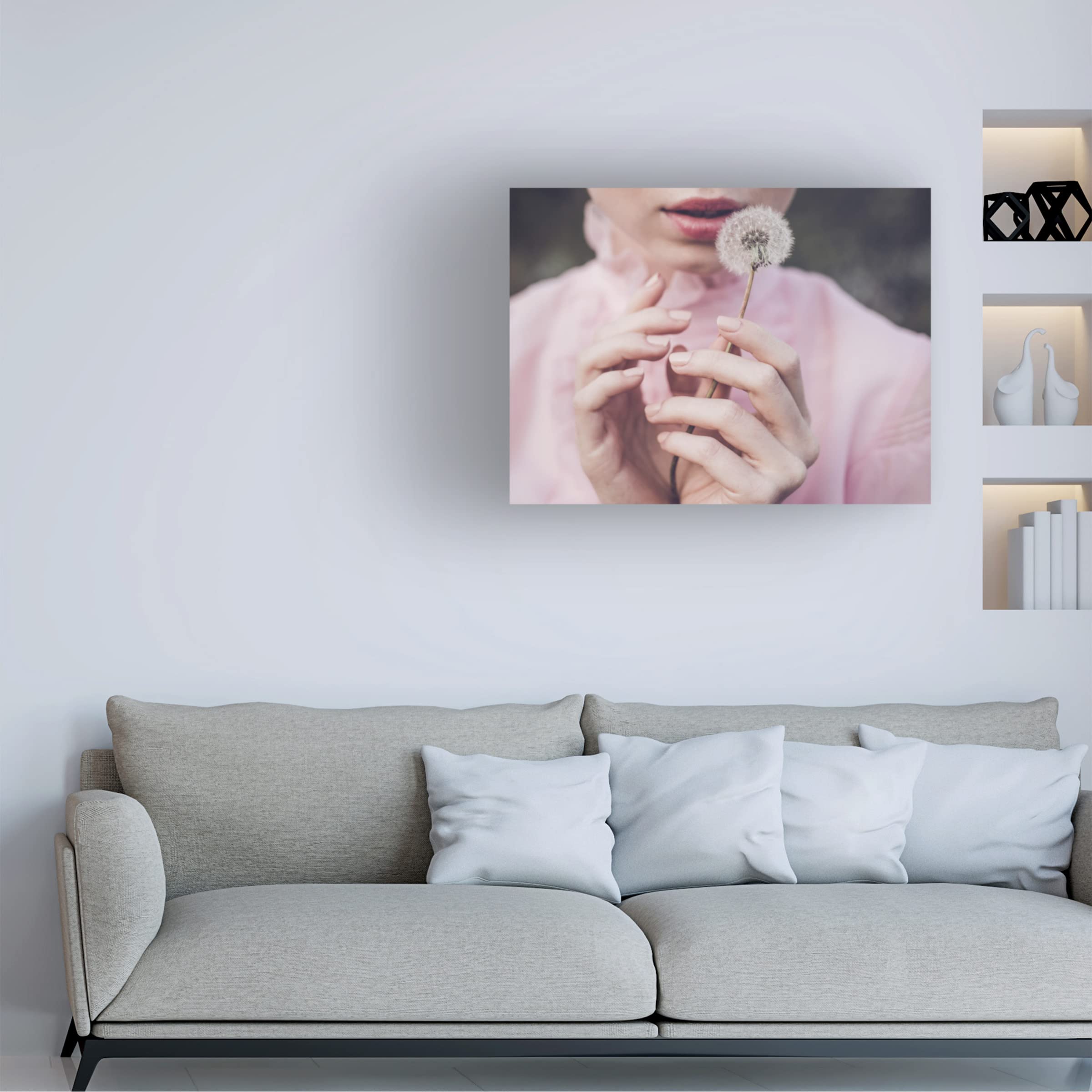 Dorota Gorecka 'Dandelion' Canvas Wall Art Print - Floral Home Decor for Living Room, Bedroom & Office