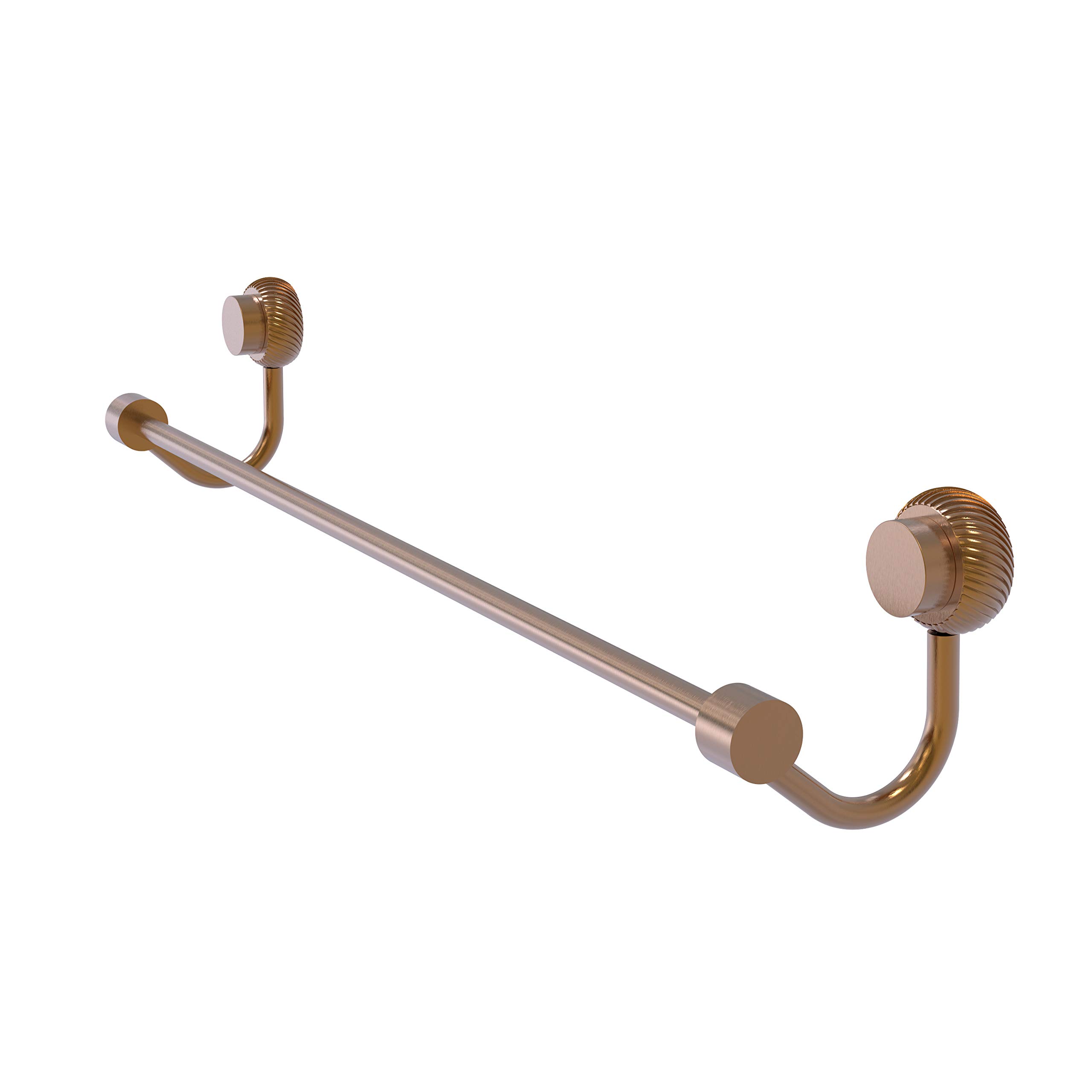Allied Brass 421T/36-BBR Venus Collection 36 Inch Brushed Bronze Towel Bar - Modern Bathroom Accessory for Bath, Spa & Luxury Home Decor