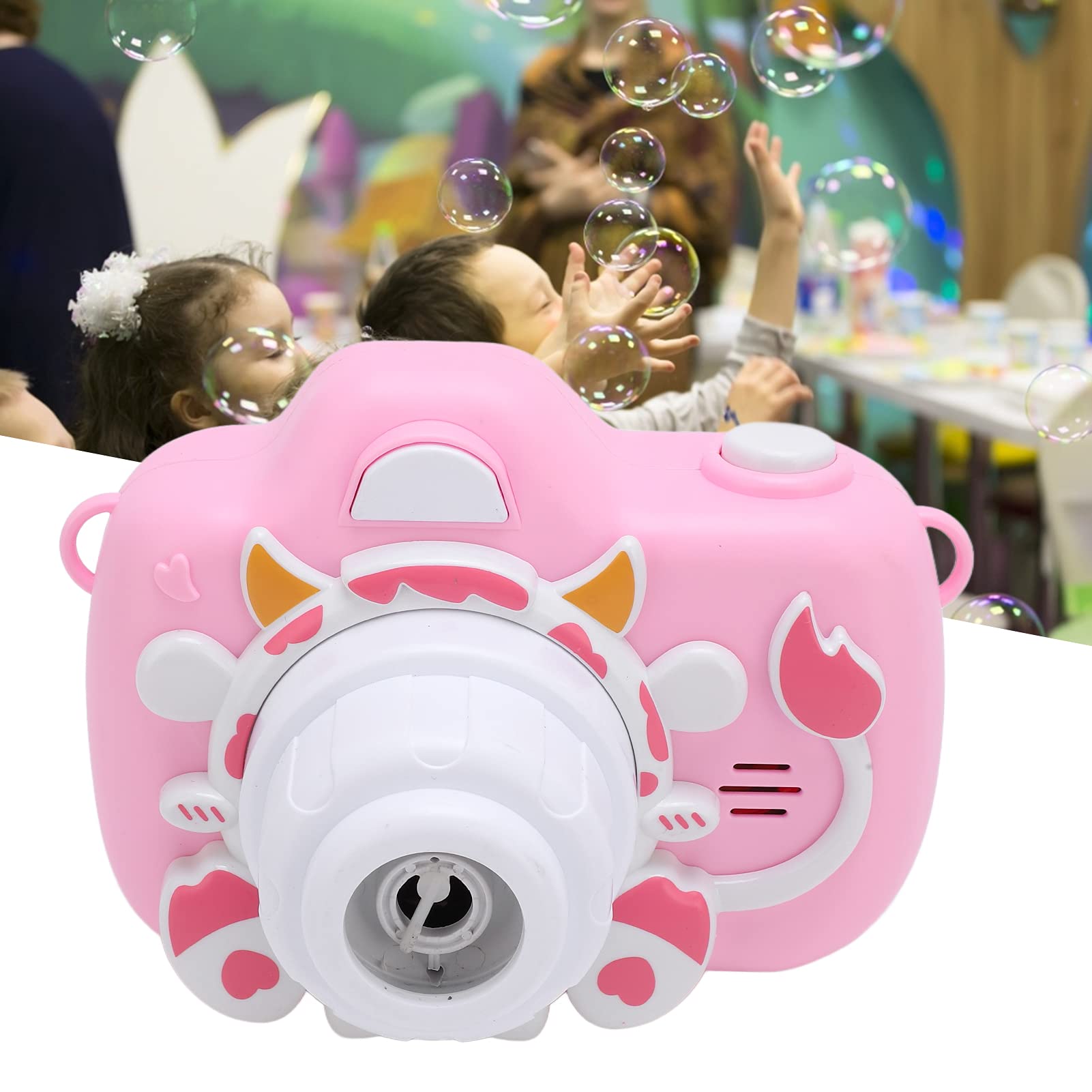 Automatic Bubble Blower Camera - Outdoor Sports Bubble Maker with One-Key Operation, Durable Plastic Design for Kids Play, Garden Parties & Backyard Fun