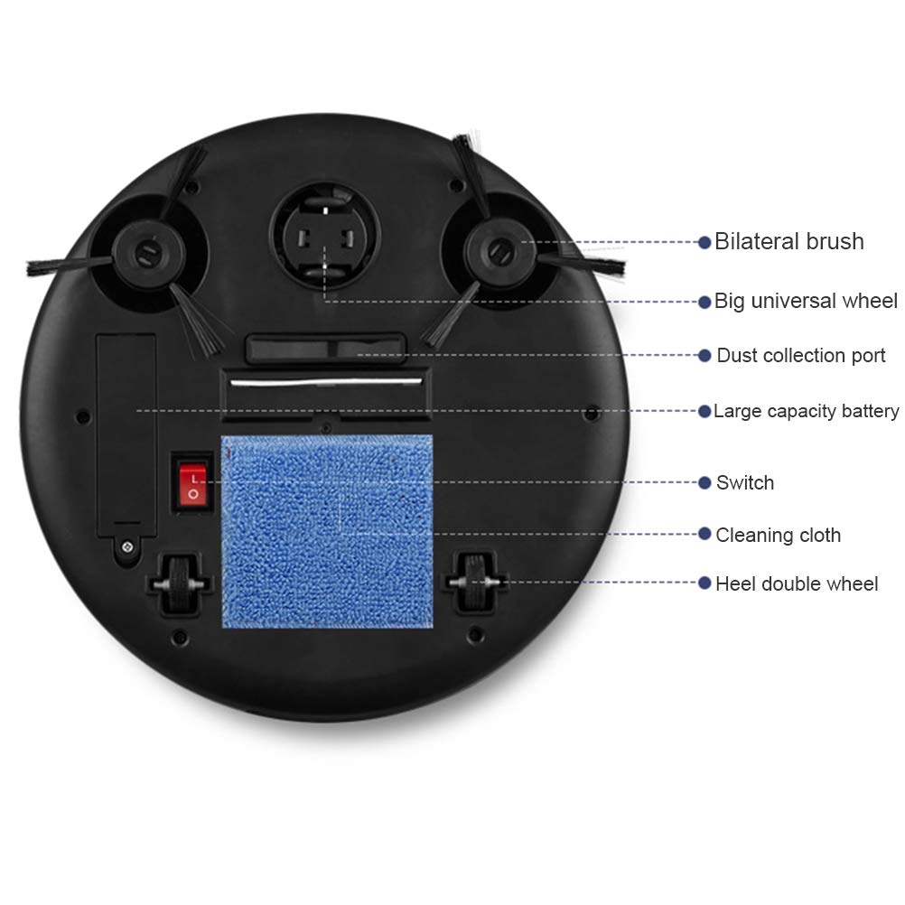 3-in-1 Robot Vacuum Cleaner with Self-Emptying & Mop - Ideal for Pet Hair & Hard Floors