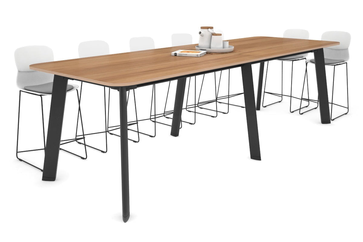 Switch Collaborative Large Counter High Table with Rounded Corners - 3200L x 1100W - Perfect for Office Meetings, Cafes & Co-Working Spaces