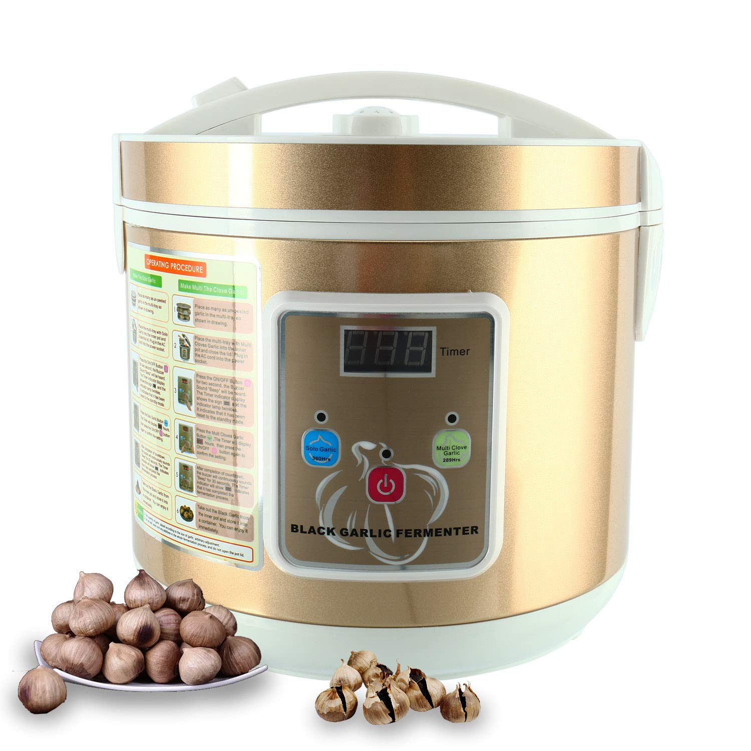 Homend 5L Black Garlic Automatic Fermenter - Intelligent Fermentation Machine for Healthy Black Garlic Making | Perfect for Home Kitchen, DIY Health Food & Organic Cooking | Great Gift for Food Enthusiasts