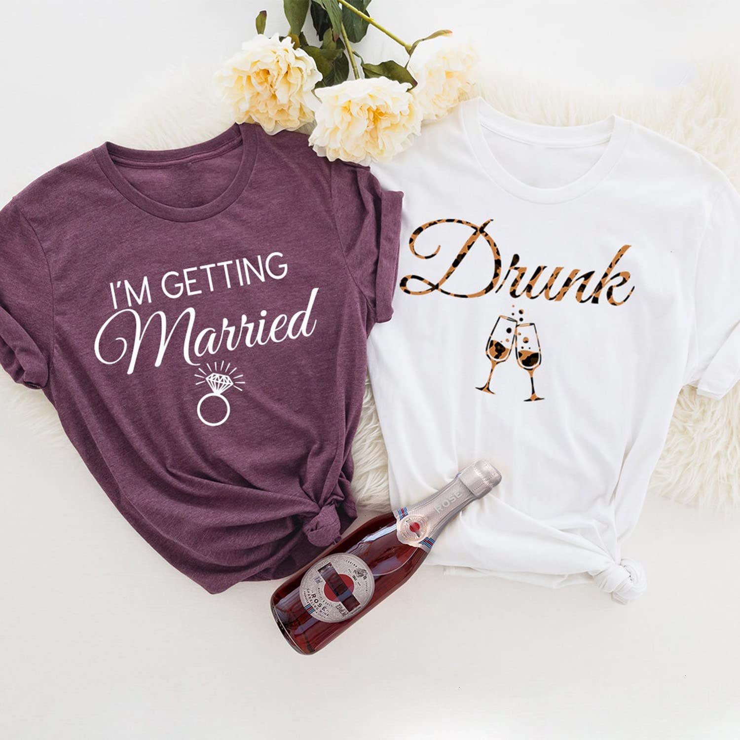 Funny Bachelorette Party T-Shirts - Drunk Bridesmaid & Bride Squad Wedding Shirts - Lemon Theme Bridal Shower & Honeymoon Essentials Tees - Perfect for Girls Night Out, Wedding Events & Bachelorette Parties