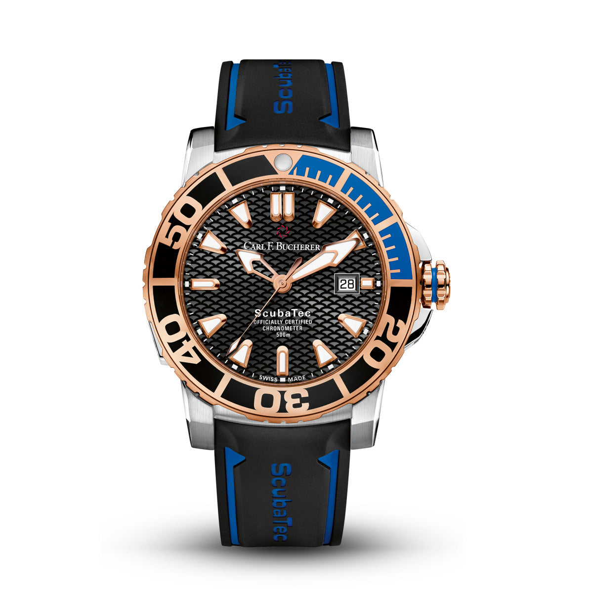 Patravi ScubaTec Professional Dive Watch - Waterproof Luxury Sports Watch for Men - Perfect for Scuba Diving, Swimming & Outdoor Adventures