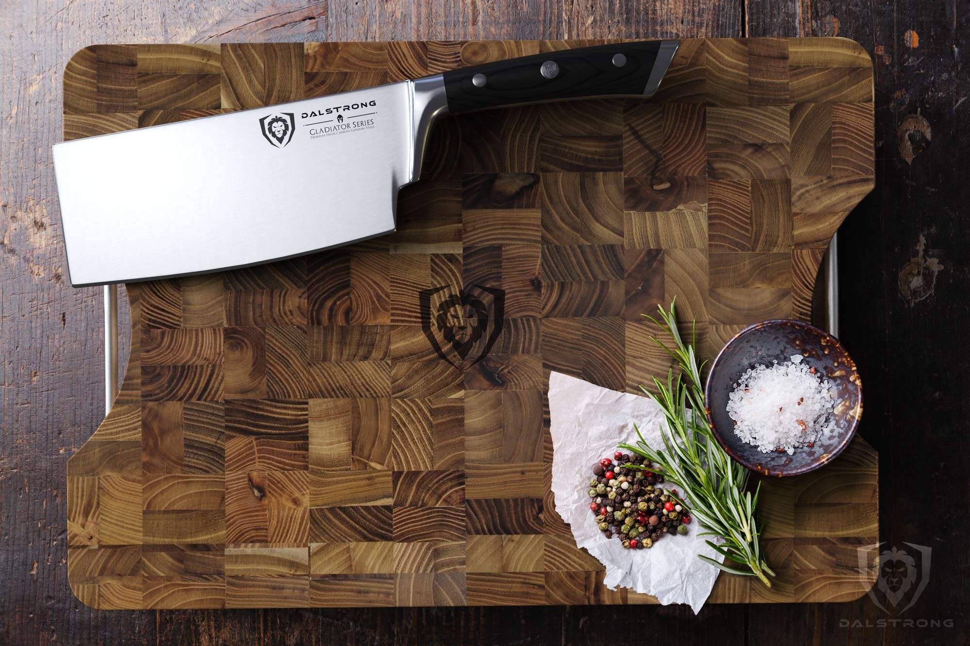 Premium Dalstrong End-Grain Teak Cutting Board 16