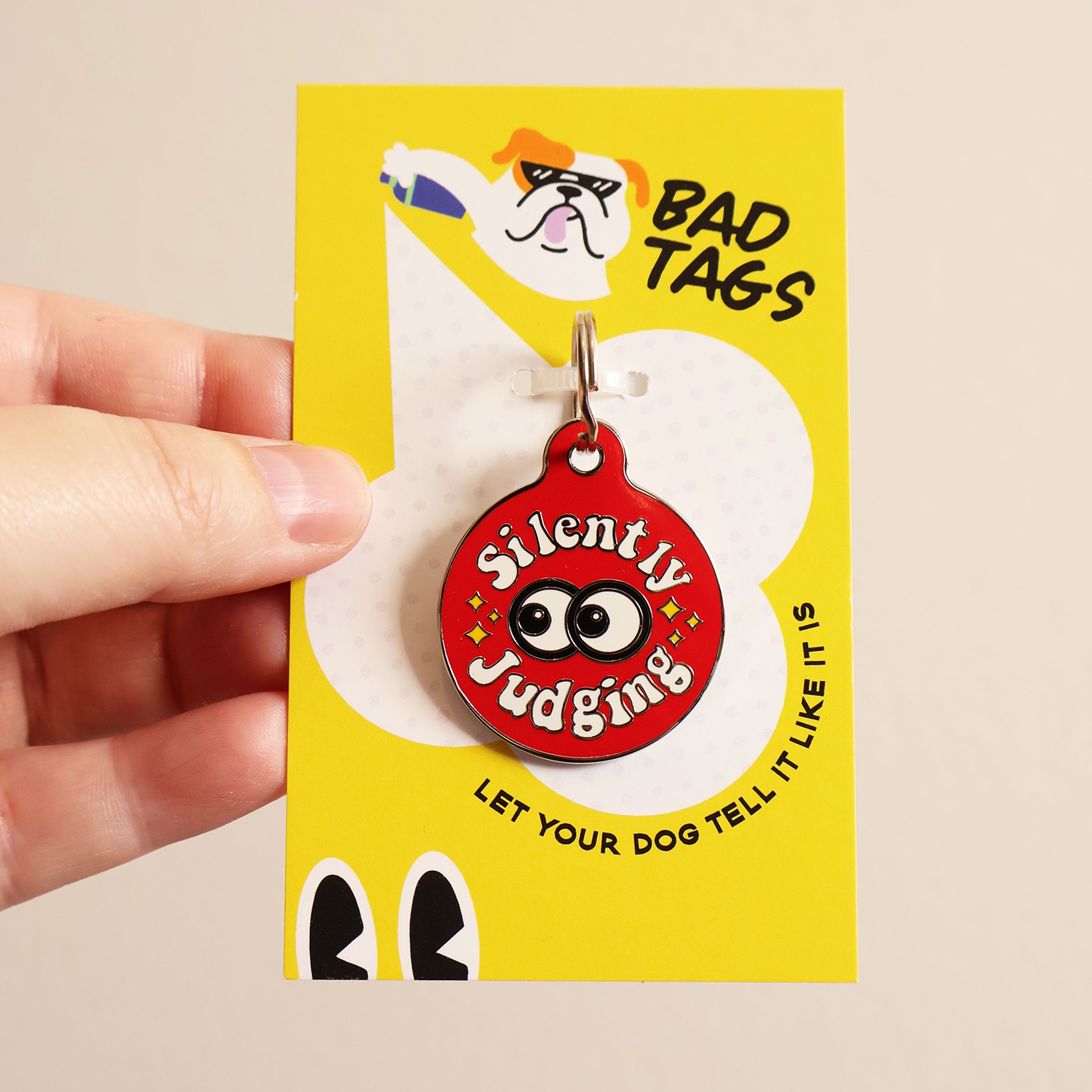 Funny Bad Tags Silently Judging - Novelty Gift for Office, Friends & Family - Perfect for Prank Gifts, White Elephant Parties & Secret Santa Exchanges