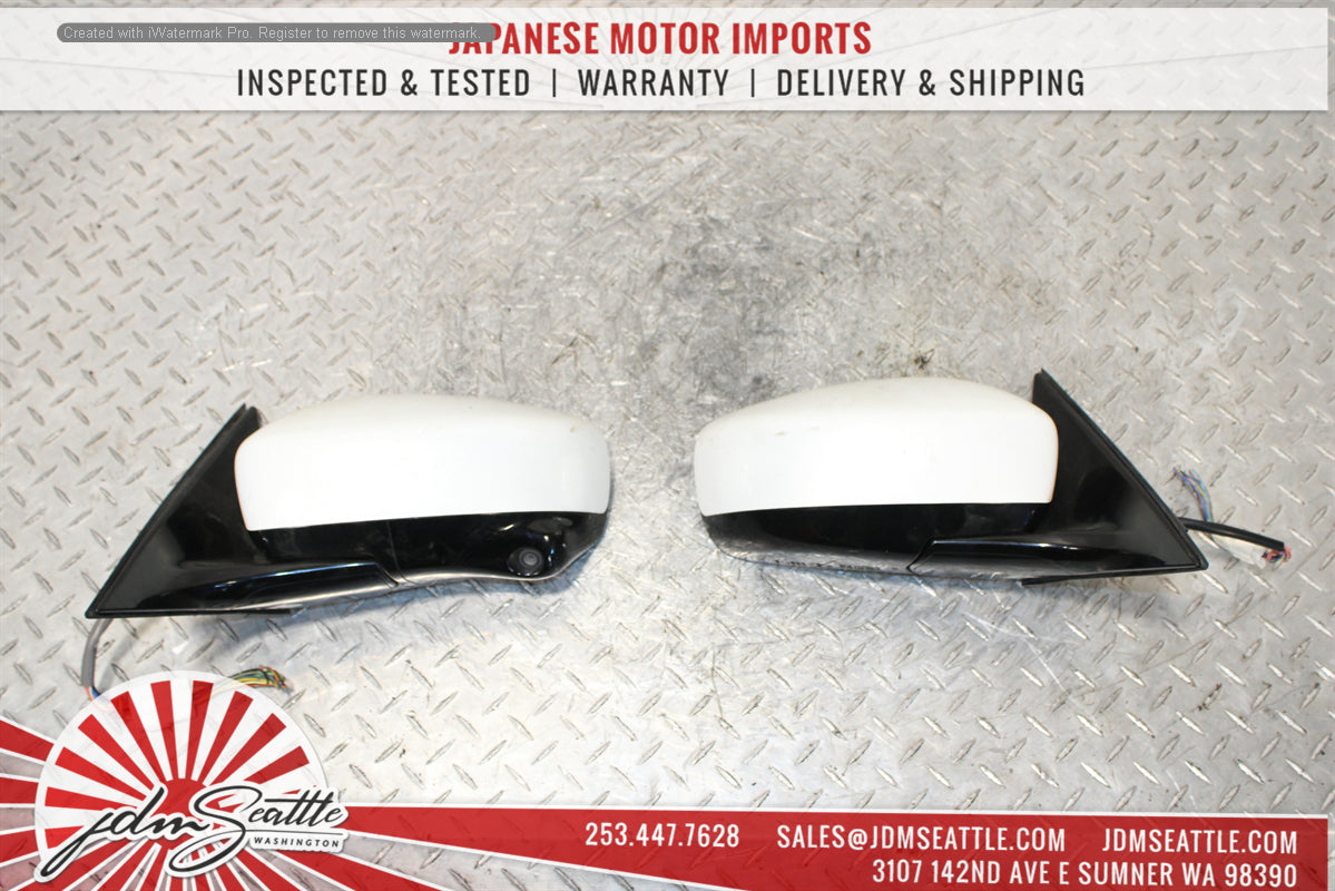 JDM Nissan Skyline V36 350GT Infiniti G37 2007-2014 Side Mirrors with Camera - Replacement Auto Parts for Enhanced Safety & Parking Assistance