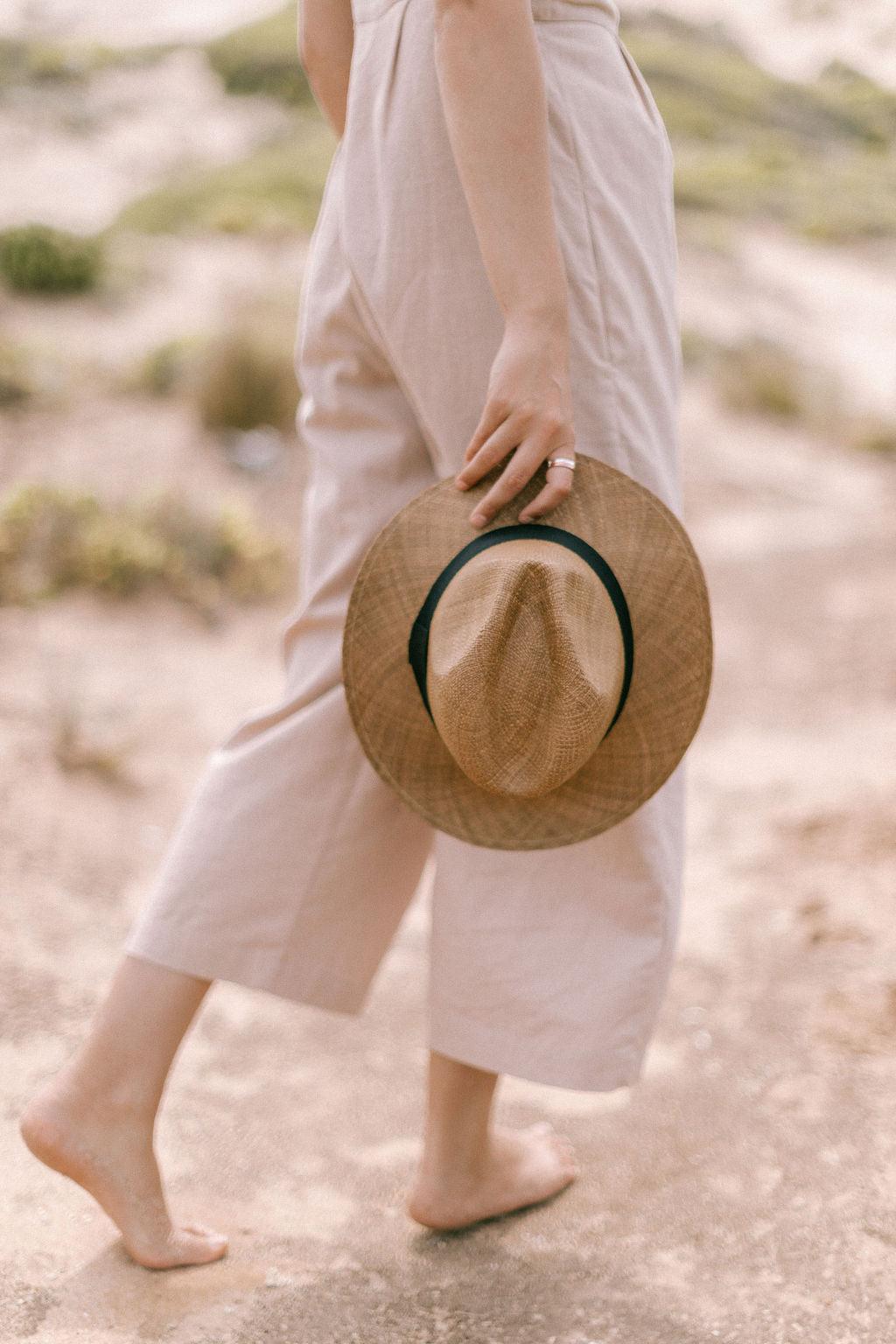 Premium Panama Hat for Men & Women - Classic Fedora Style with Tobacco Color - Perfect for Summer, Beach, Outdoor & Casual Wear