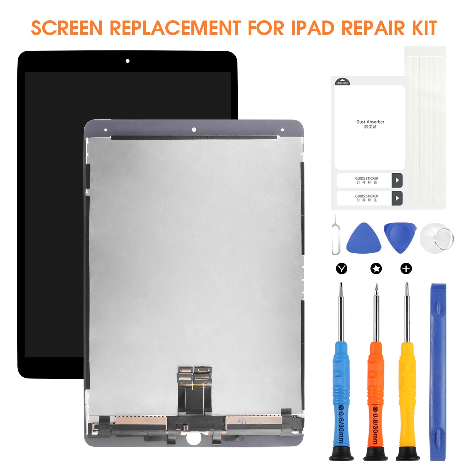 iPad Pro 10.5 inch 2017 LCD Display Screen Replacement - Compatible with Models A1701 A1709 A1852 | Full Touch Digitizer Assembly with Repair Tools | Perfect for DIY Fixes & Professional Repairs