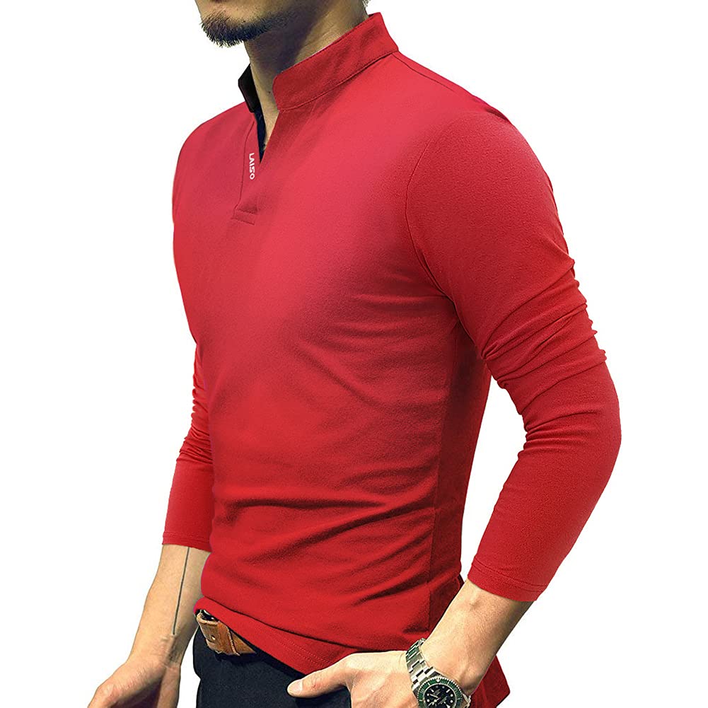 LOGEEYAR Men's Slim Fit Cotton Polo Shirts - Short & Long Sleeve Henley T-Shirts for Casual Wear | Office, Golf, and Everyday Outfits