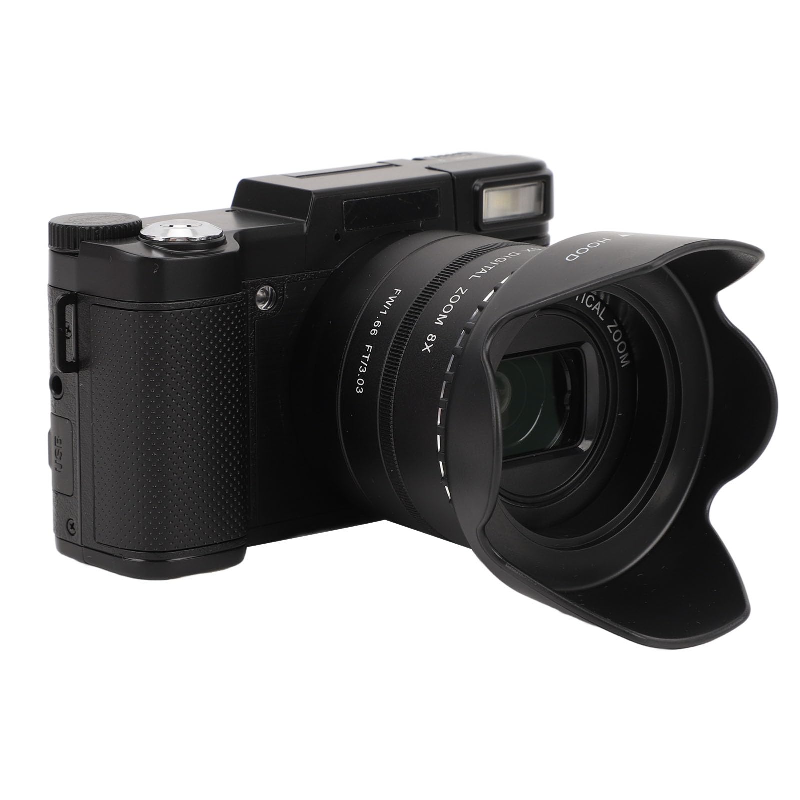 Jectse 4K Digital Camera 48MP UHD Vlogging Camera with Autofocus, 3.0'' 180° Flip Screen, 5X Optical Zoom & 8X Digital Zoom - Perfect for YouTube Vlogging, Travel Photography, and Selfie Shooting