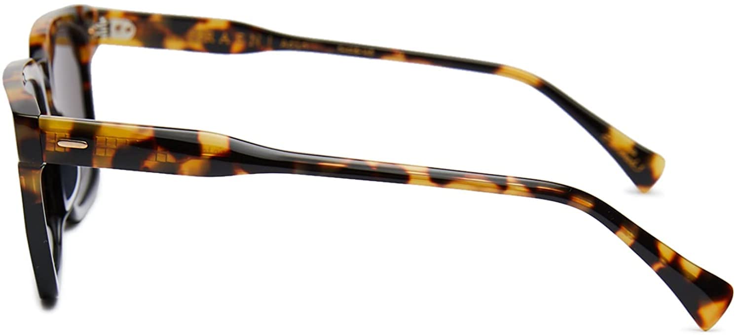 RAEN Adin Men's Lightweight Square Sunglasses UV400 Protection - Tamarin/Dark Smoke Frame (54mm) for Driving, Outdoor Sports & Fashion Accessories