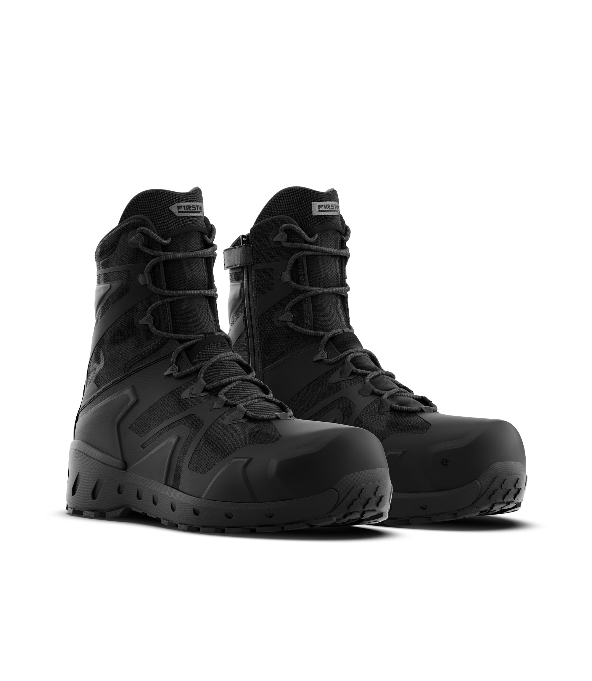 Men's AERO TAC™ Safety Toe Side Zip Work Boots - Steel Toe Construction for Construction & Industrial Workers - Waterproof & Slip Resistant for Outdoor Job Sites
