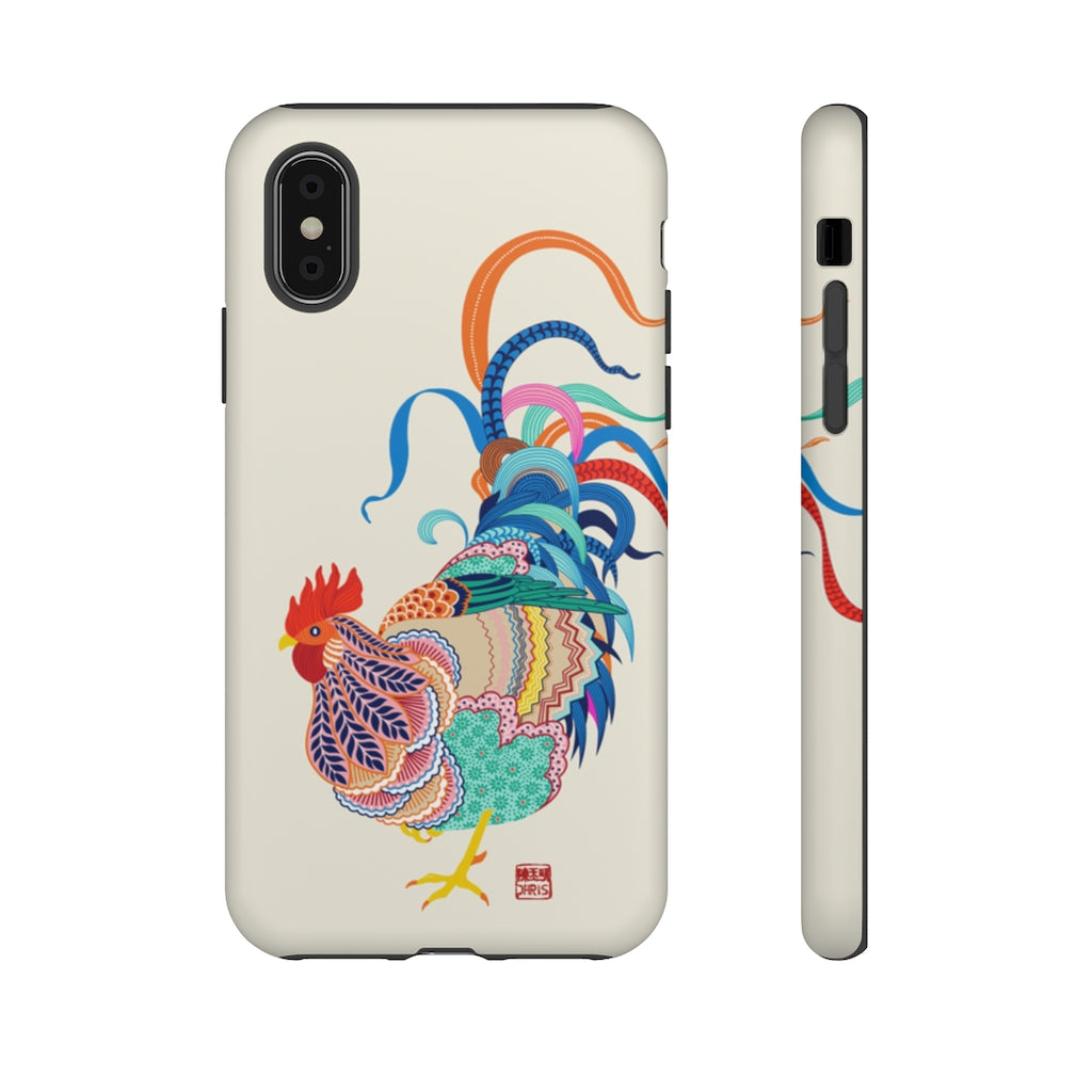 Chinese Zodiac Rooster Phone Case - Durable & Stylish Cover for iPhone & Samsung - Perfect for New Year Gifts & Cultural Enthusiasts