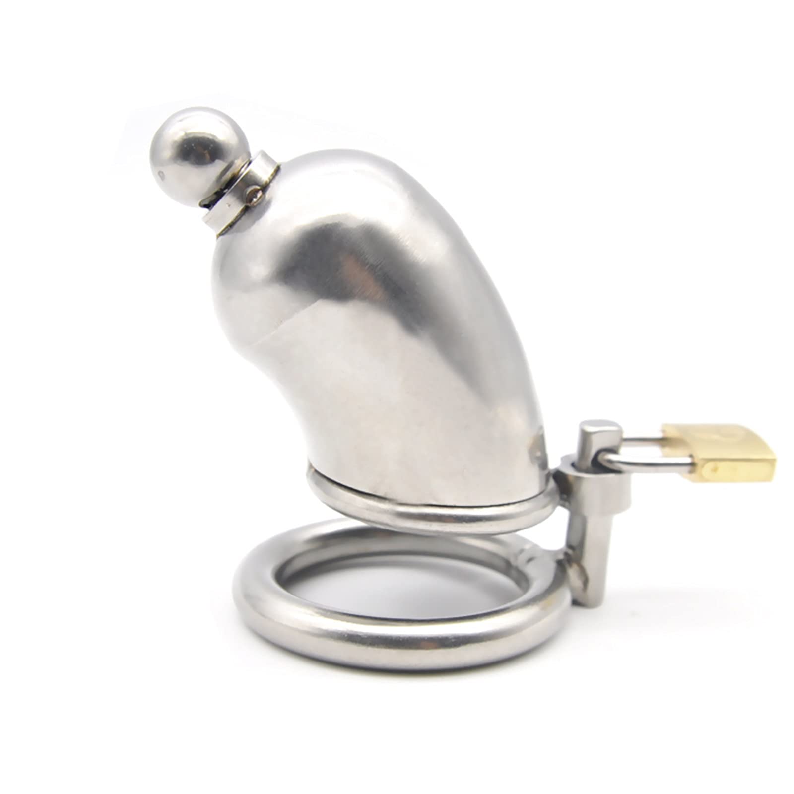ZWBHSH Male Chastity Cage Belt - Adjustable Penis Ring with Removable Urethral Dilator - 3 Sizes Cock Ring for SM Bondage & Fetish Play - Comfortable Short Design (40mm) - Perfect for BDSM, Couples Play & Adult Fantasy Exploration