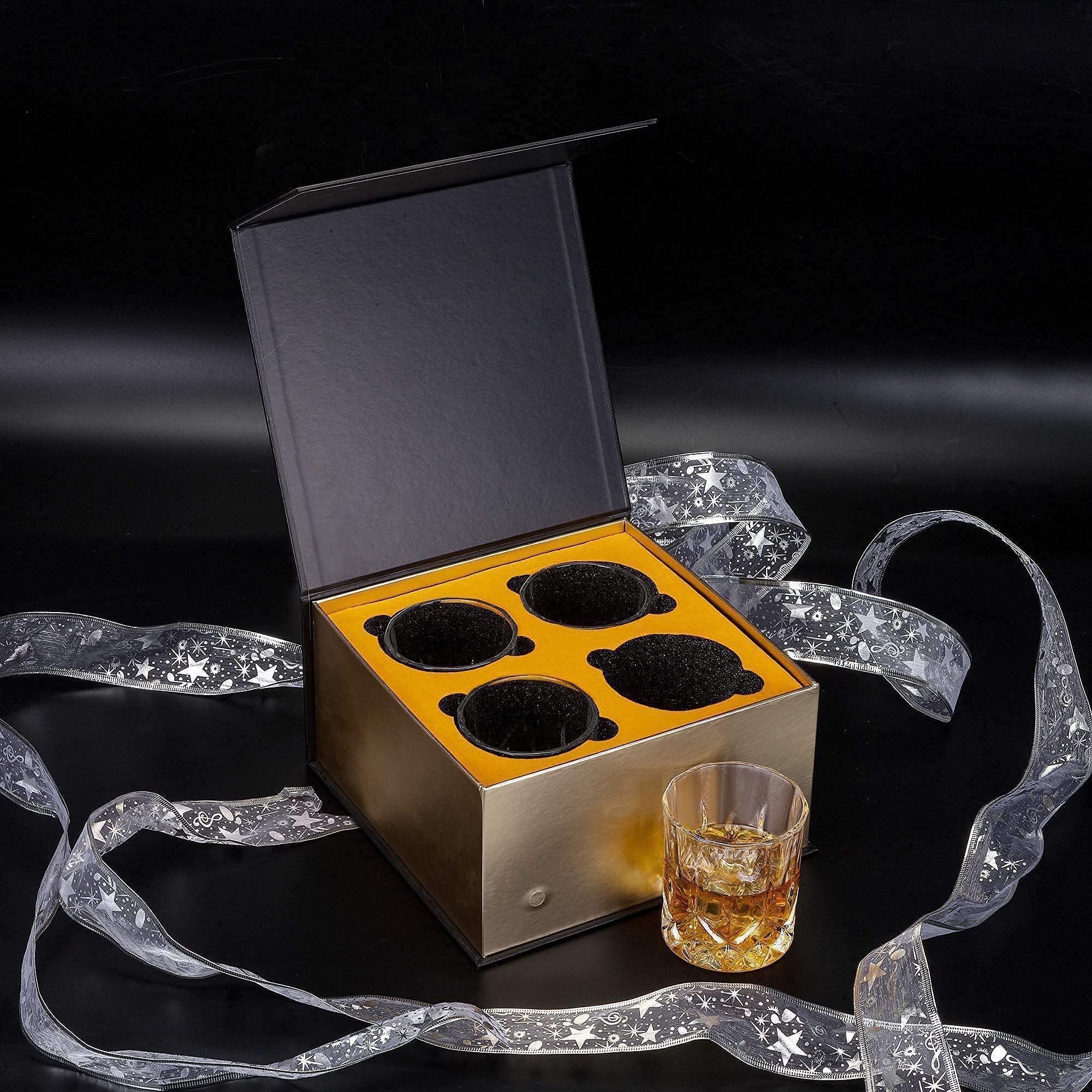 KANARS Handcrafted Whiskey Decanter and Glasses Set - Premium 9-Piece Crystal Liquor Decanter for Bourbon, Scotch, Vodka & Whisky | Perfect Wedding Anniversary Gift Set for Home Bar, Dinner Parties & Special Occasions