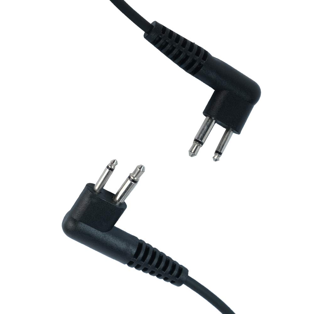 Noise Cancelling 2 Pin Earpiece Headset for Motorola Walkie Talkie & 2 Way Radio - Compatible with CLS1110, CLS1410, CP200 - Overhead Headphones for Clear Communication in Construction, Security & Outdoor Activities
