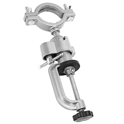 Premium Aluminum Alloy Electric Drill Stand - Heavy Duty Bench Vise Clamp & Grinder Holder for DIY Projects, Woodworking, Metalworking & Home Repairs