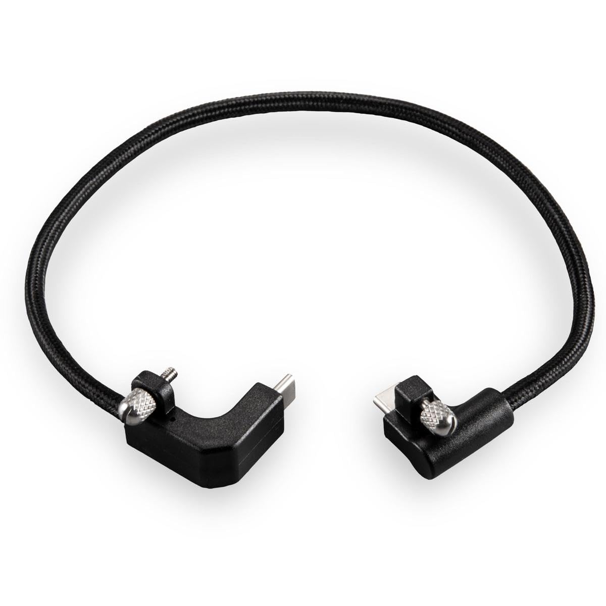 Tilta 90-Degree Right Angle USB-C Cable 7.87 Inch (20cm) - Fast Charging & Data Sync for Smartphones, Tablets, Laptops - Perfect for Tight Spaces & Travel Accessories