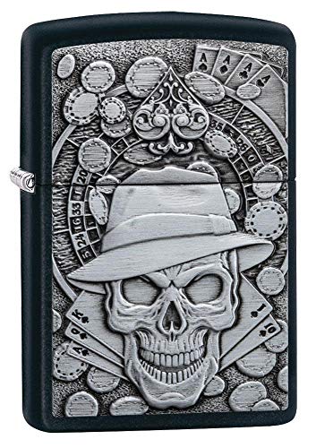 Black Matte Gambling Skull