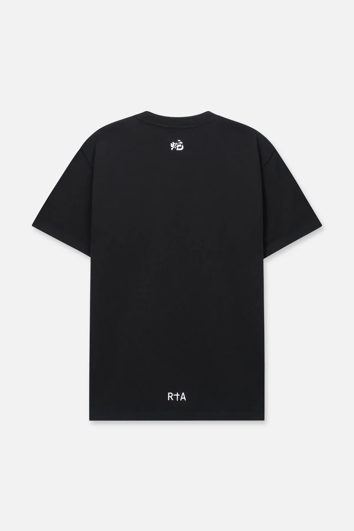 RTA Colin Oversized T-Shirt for Men - Black & White Fang Graphic Tee - Streetwear Fashion, Casual Wear, Urban Style