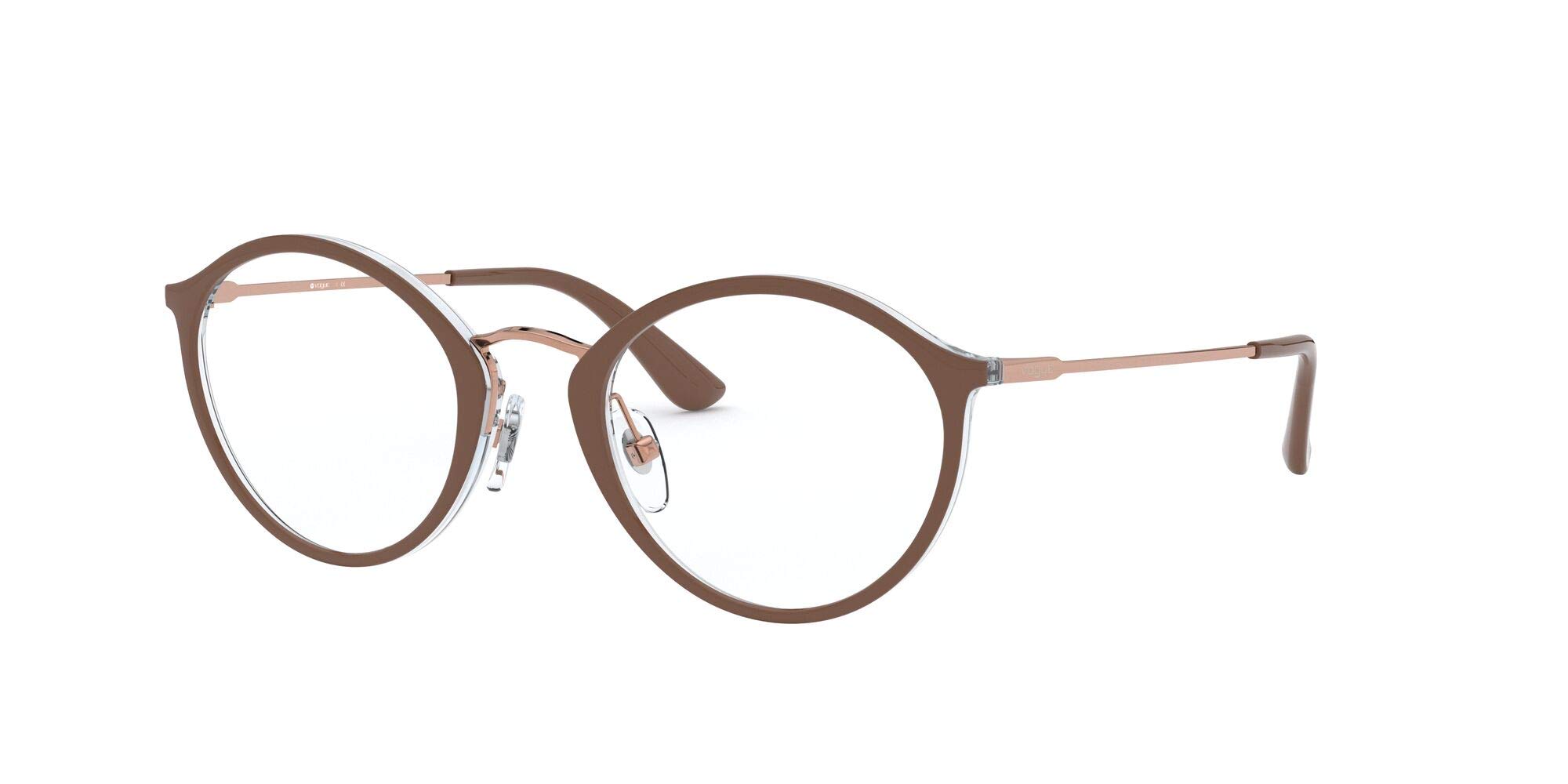 Vogue Eyewear Vo5286 Round Prescription Eyeglass Frames for Women - Lightweight Acetate Frame with Spring Hinges - Perfect for Office, Reading & Everyday Wear