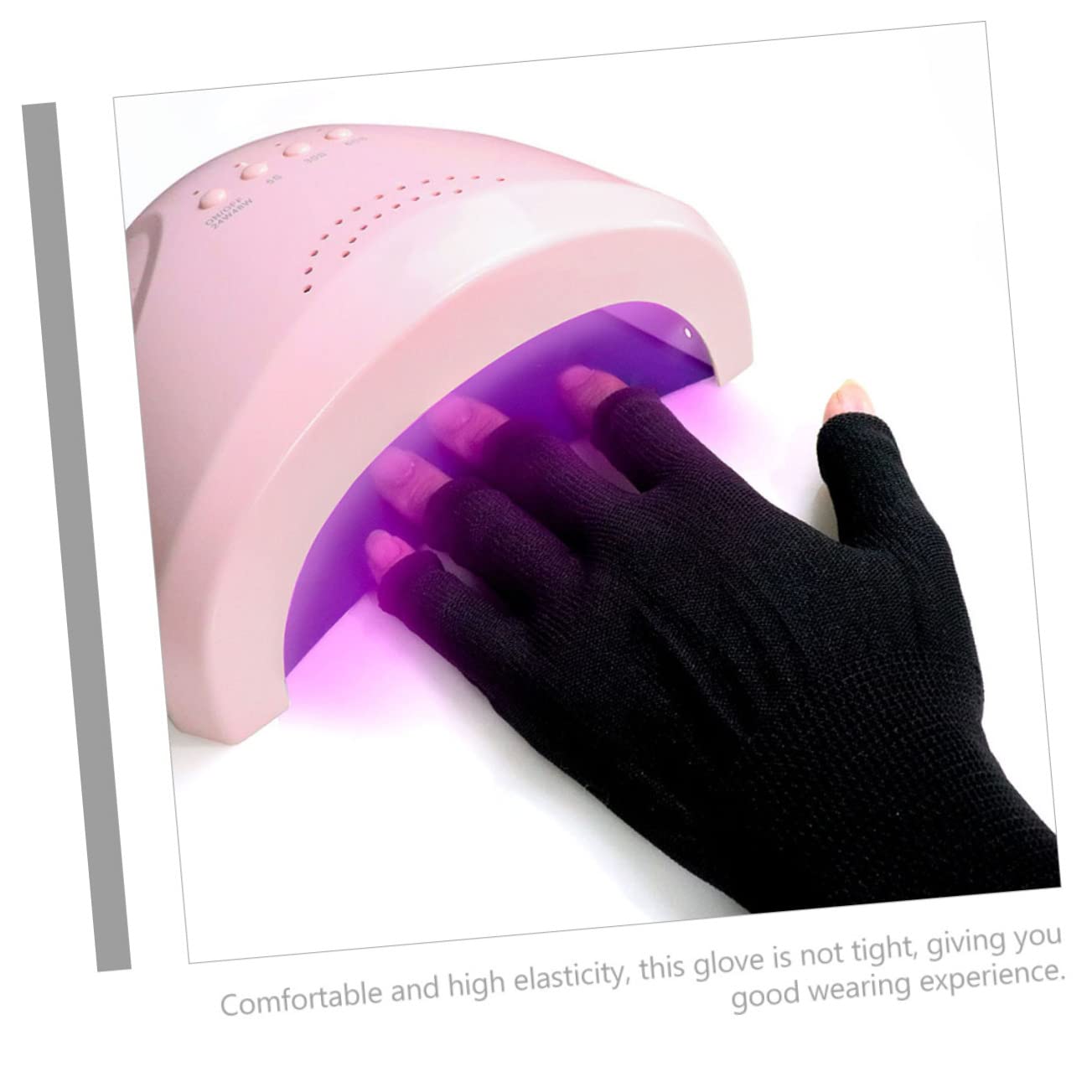 Beavorty 2 Pairs Nail Art Gloves - UV Protection for Gel Nails, Nail Building & Molding Gel Accessories - Perfect for Salon, DIY Manicure & Nail Extension at Home