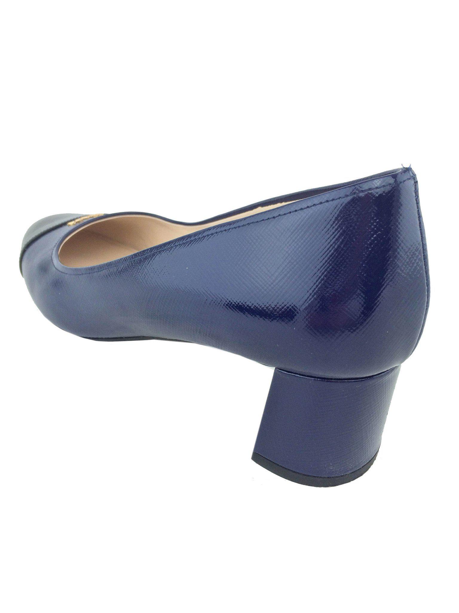 Prada Vernice Saffiano Cap Toe Pumps Women's Size 9 (IT39) - Luxury High Heels for Office, Party & Special Occasions
