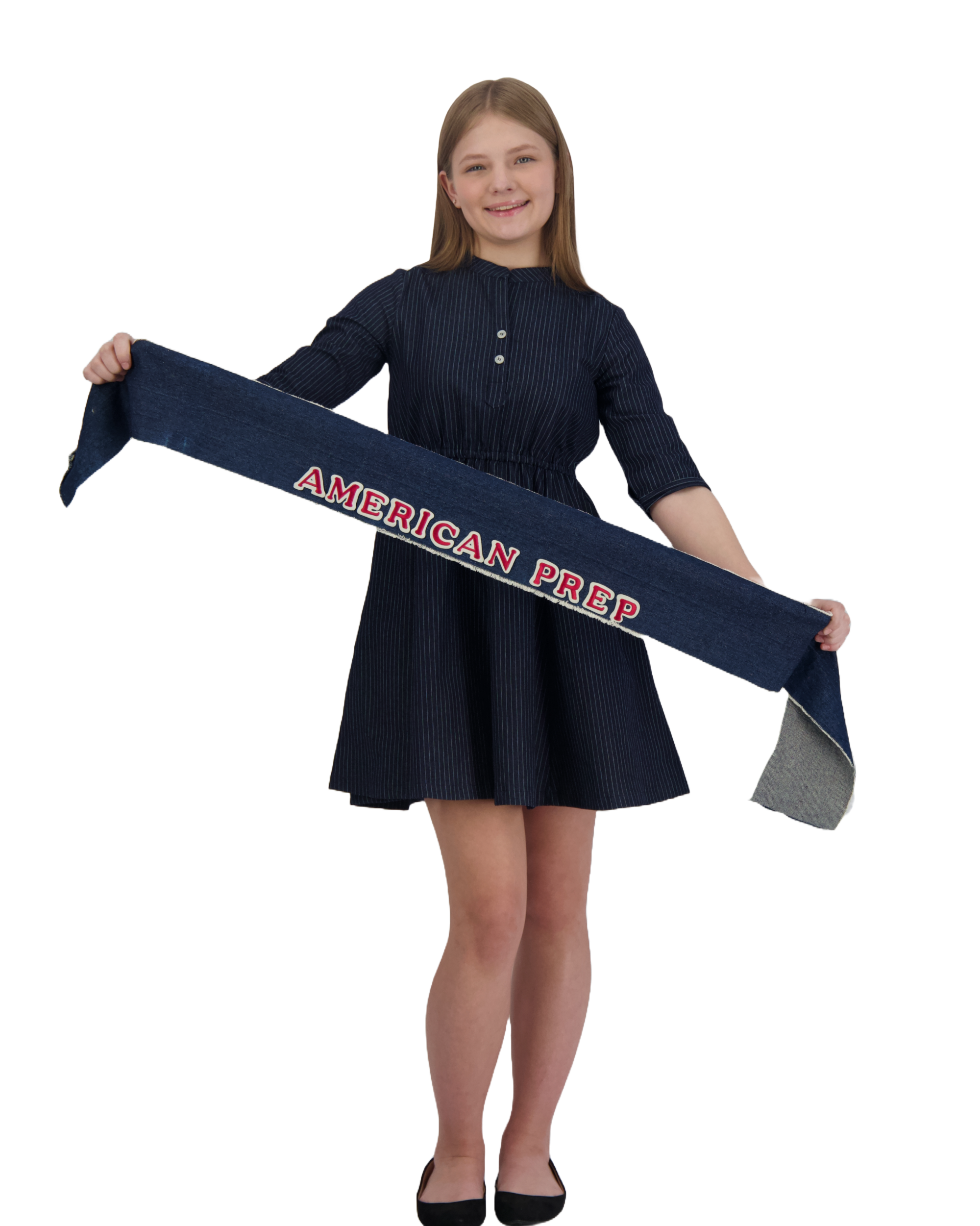 Gabriela Circle Skirt Dress - Navy Blue Checkered Flowy Midi Dress for Women | Perfect for Casual Outings, Parties & Special Occasions