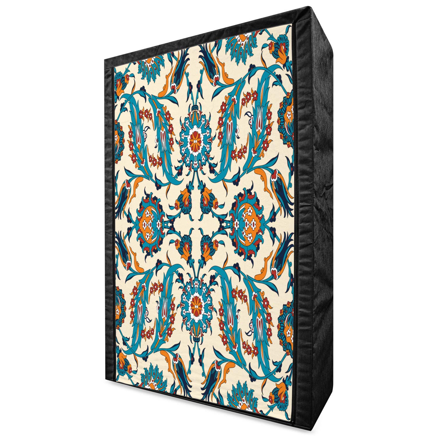 Ambesonne Portable Fabric Wardrobe with Middle Eastern Floral Pattern - 42.5