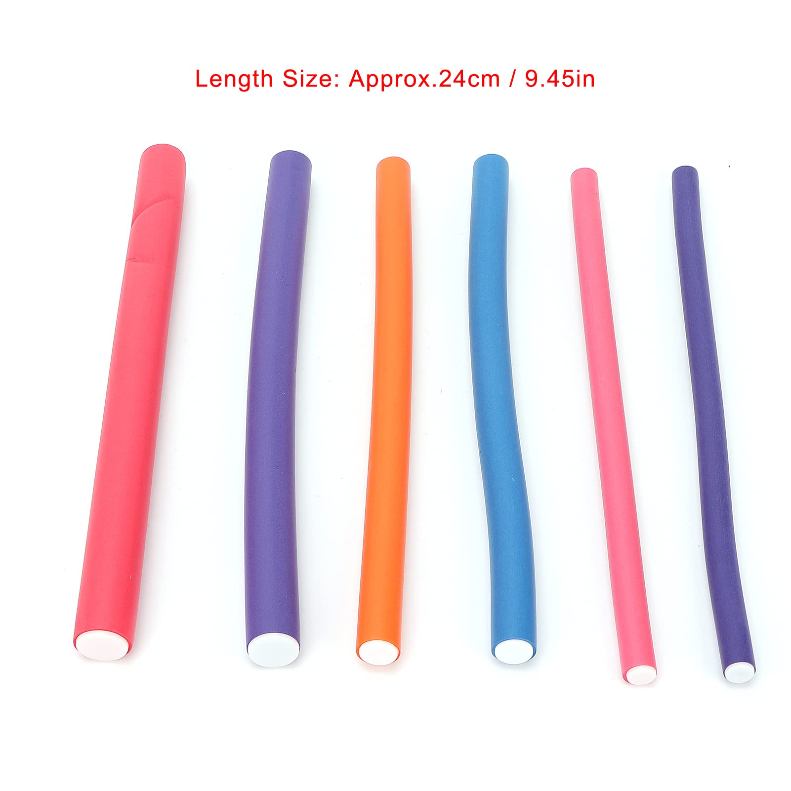 Soft Bendy Hair Rollers - No Heat Hair Curlers for All Hair Types | Easy to Use, Lightweight & Damage-Free | Perfect for Overnight Styling, Travel & Everyday Use