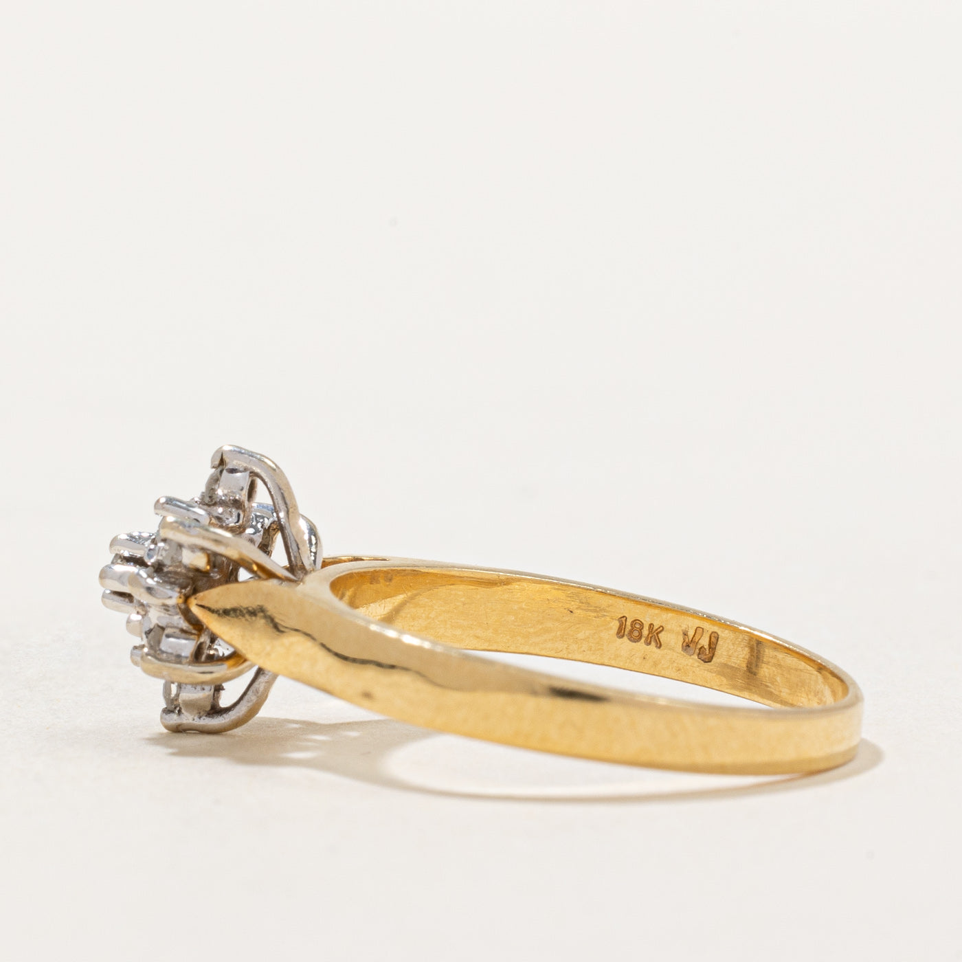0.21ctw Diamond Cluster Ring - Size 6.75 | Elegant Wedding Band, Anniversary Gift for Her | Perfect for Engagement, Proposal & Special Occasions